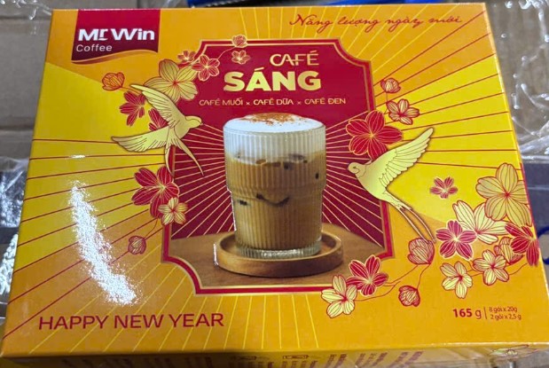 Set 10 hộp Cafe sáng Mr Win 165g